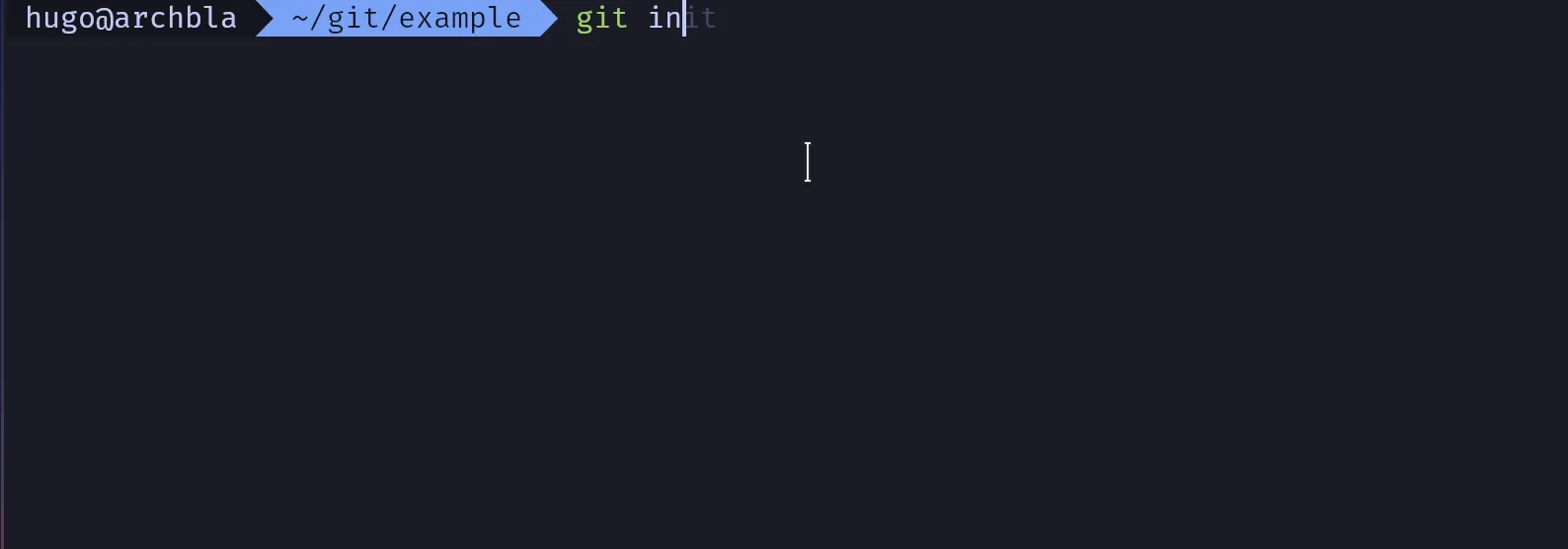 gif showing what is explained in this section of initialising a git repo