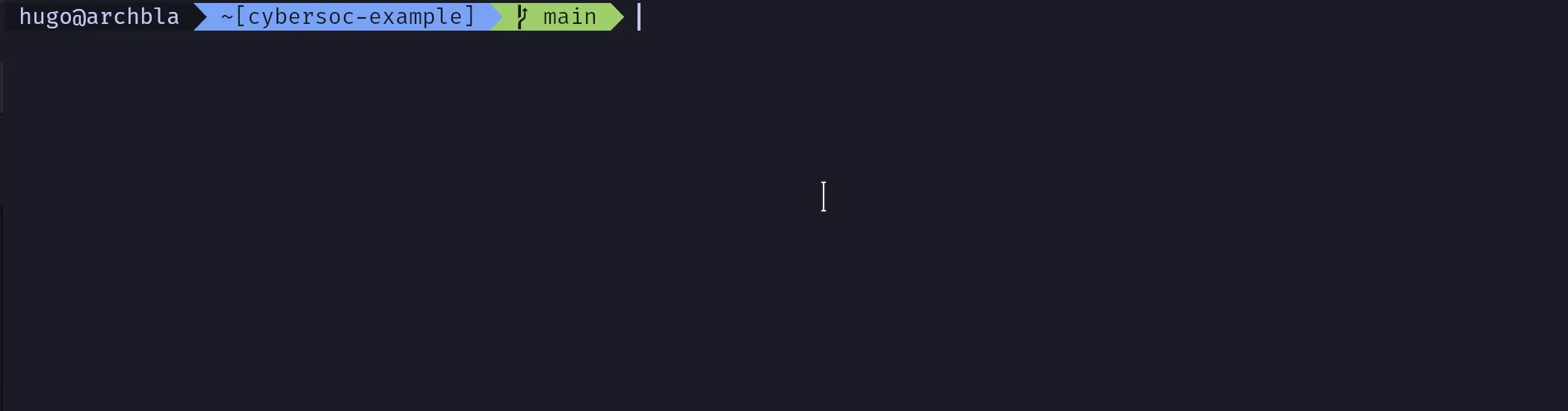 gif showing the output of running git log